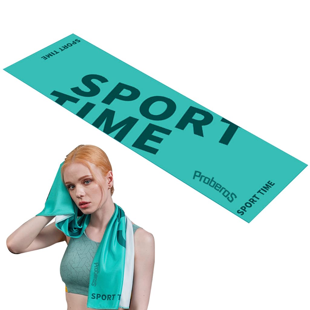 Proberos Cooling Towel (100x30cm), Ice Towel, Soft Breathable Chilly Towel, Microfiber Towel for Yoga, Sport, Running, Gym, Workout,Camping, Fitness Proberos Cooling Towel (100x30cm), Ice Towel, Soft Breathable Chilly Towel, Microfiber Towel for Yoga, Sport, Running, Gym, Workout,Camping, Fitness